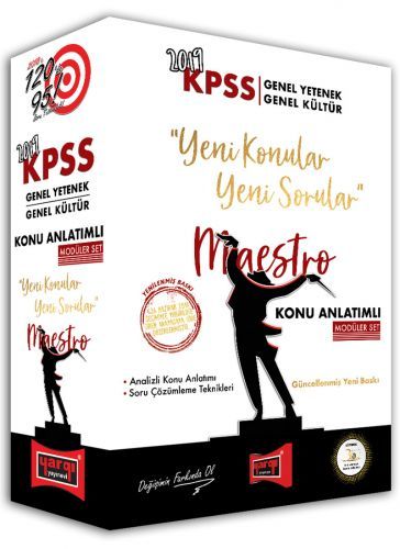 SÜPER FİYAT - Yargı 2019 KPSS MAESTRO Genel Yetenek Genel Kültür Konu Anlatımlı Modüler Set Yargı Yayınları