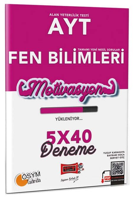 SÜPER FİYAT - Yargı YKS AYT Fen Bilimleri Motivasyon 5x40 Deneme Yargı Yayınları