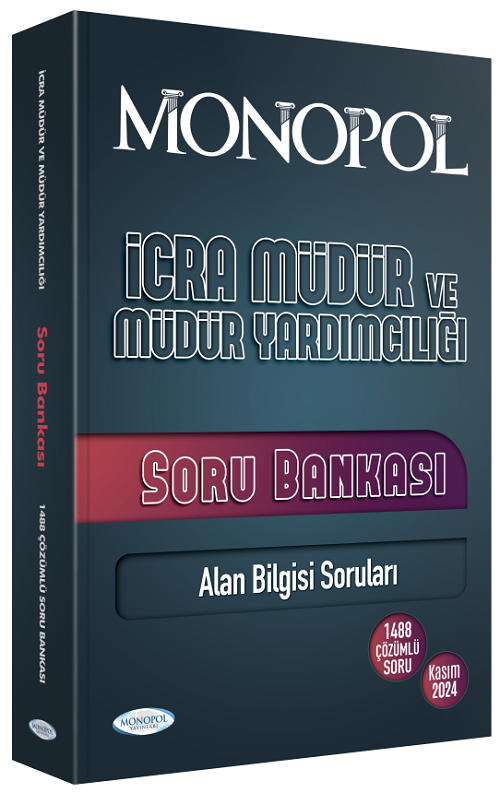 Monopol İcra Müdür ve Yardımcılığı Soru Bankası Çözümlü Monopol Yayınları