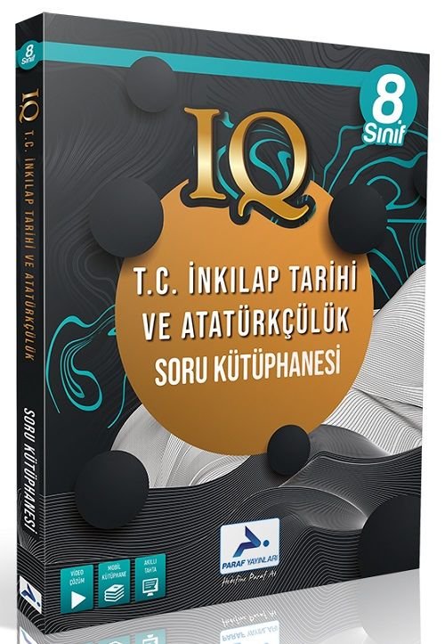 Paraf 8. Sınıf TC İnkılap Tarihi ve Atatürkçülük IQ Soru Kütüphanesi Paraf Yayınları