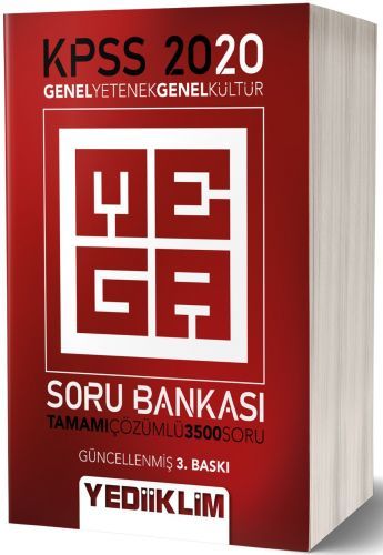 Yediiklim 2020 KPSS MEGA Genel Yetenek Genel Kültür Soru Bankası Çözümlü Yediiklim Yayınları