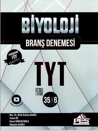 Pes Yayınları YKS TYT Biyoloji 35x6 Branş Denemesi Pes Yayınları