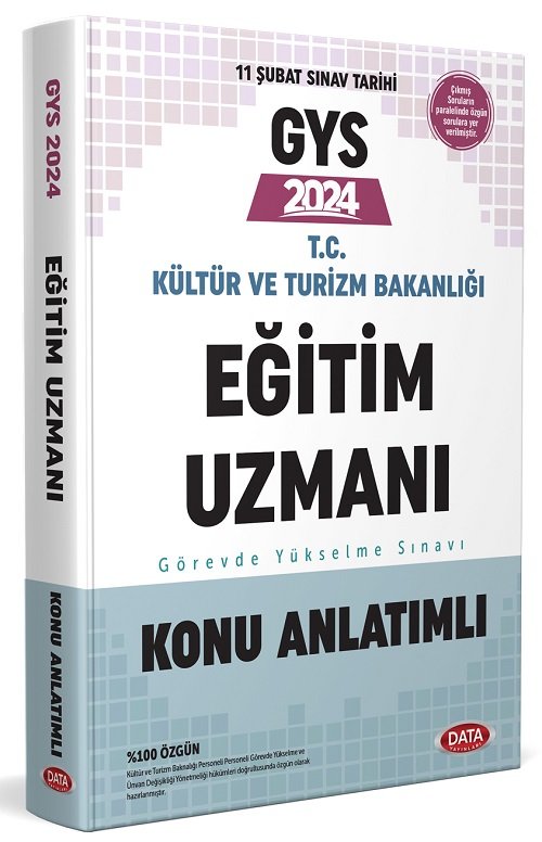 Data 2024 GYS Kültür ve Turizm Bakanlığı Eğitim Uzmanı Konu Anlatımlı Görevde Yükselme Data Yayınları