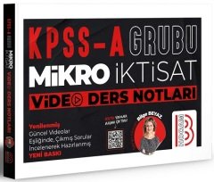 Benim Hocam 2023 KPSS A Grubu Mikro İktisat Video Ders Notları - Bilge Beyaz Benim Hocam Yayınları