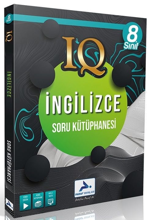 Paraf 8. Sınıf İngilizce IQ Soru Kütüphanesi Paraf Yayınları