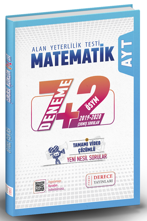 Derece YKS AYT Matematik 7+2 Deneme Video Çözümlü Derece Yayınları