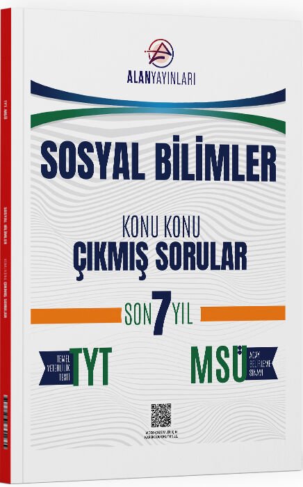 Alan Yayınları YKS TYT MSÜ Sosyal Bilimler Çıkmış Sorular Son 7 Yıl Konu Konu Alan Yayınları