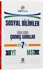 Alan Yayınları YKS TYT MSÜ Sosyal Bilimler Çıkmış Sorular Son 7 Yıl Konu Konu Alan Yayınları