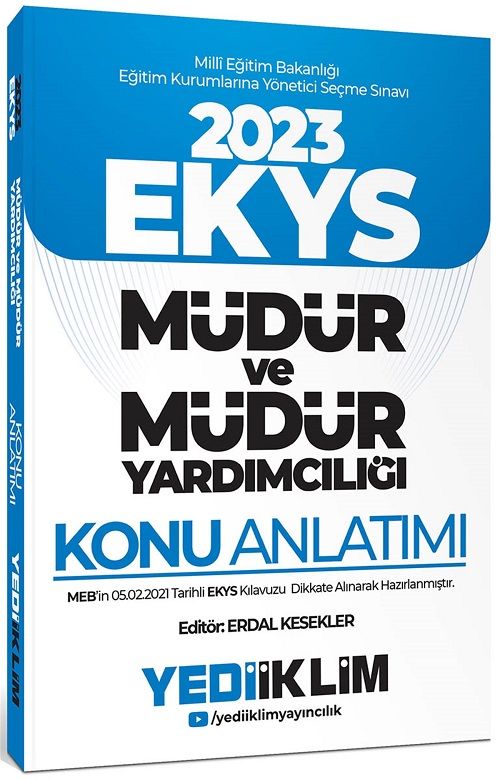 Yediiklim 2023 MEB EKYS Müdür ve Yardımcılığı Konu Anlatımı - Erdal Kesekler Yediiklim Yayınları