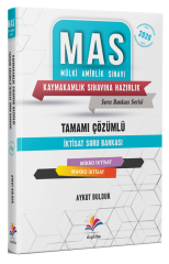 Dizgi Kitap 2020 MAS Kaymakamlık İKTİSAT Soru Bankası Çözümlü Dizgi Kitap Yayınları