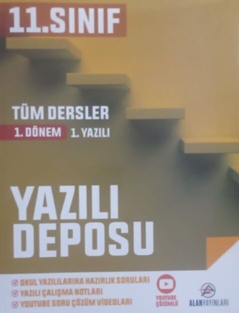 Alan Yayınları 11. Sınıf 1. Dönem 1. Yazılı Tüm Dersler Yazılı Deposu Soru Bankası Alan Yayınları