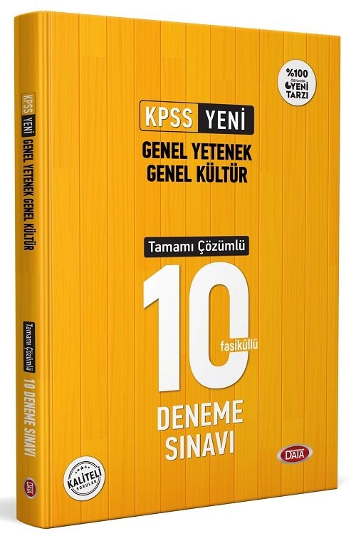 Data KPSS Genel Yetenek Genel Kültür 10 Deneme Çözümlü Data Yayınları