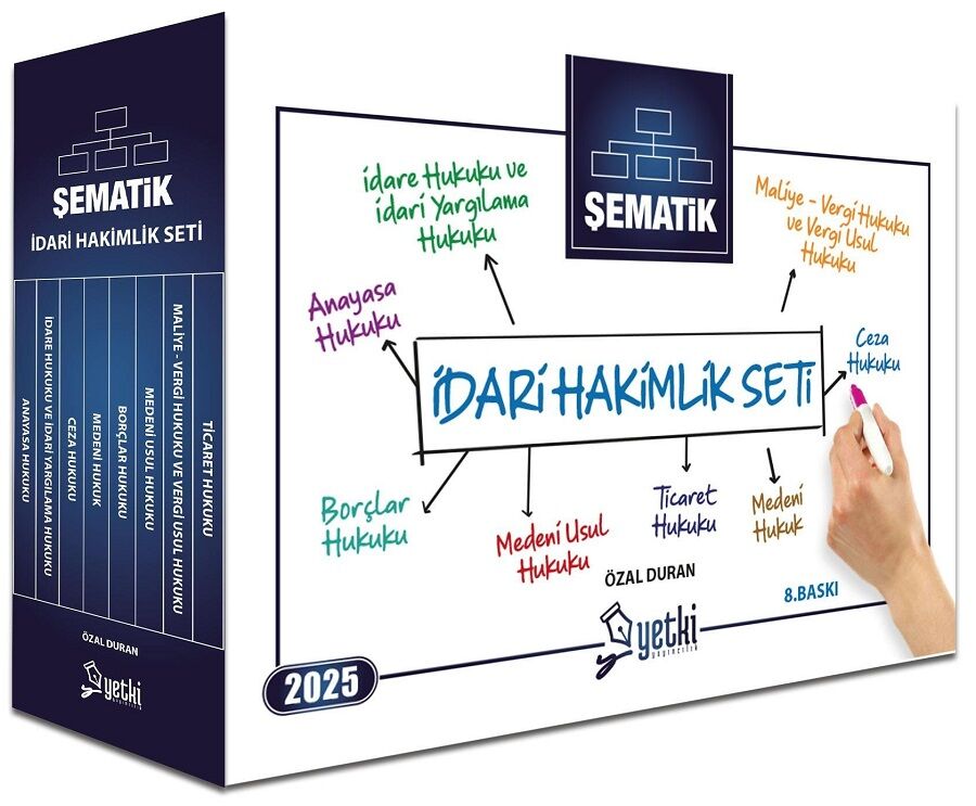 Yetki 2025 Şematik İdari Hakimlik Seti 8. Baskı - Özel Duran Yetki Yayıncılık