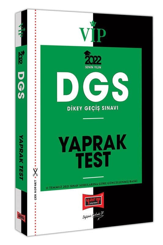 Yargı 2022 DGS VIP Yaprak Test Çek Kopart Yargı Yayınları