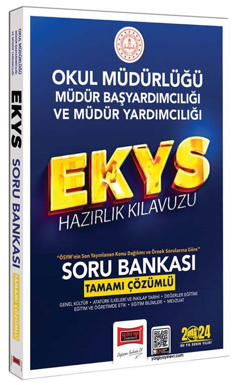 Yargı 2024 EKYS Okul Müdürlüğü, Müdür Başyardımcılığı ve Yardımcılığı Soru Bankası Çözümlü Yargı Yayınları