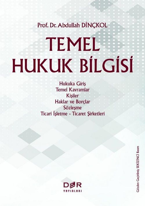 Der Yayınları Temel Hukuk Bilgisi - Abdullah Dinçkol Der Yayınları