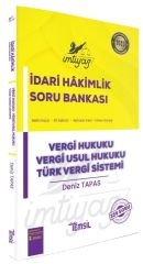 Temsil 2023 İMTİYAZ İdari Hakimlik Vergi Hukuku, Vergi Usul Hukuku, Türk Vergi Sistemi Soru Bankası Çözümlü 2. Baskı - Deniz Tapas Temsil Yayınları