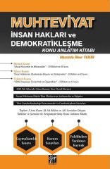 Gazi Kitabevi Muhteviyat İnsan Hakları ve Demokratikleşme Konu Anlatım Kitabı - Mustafa İlker Tekir Gazi Kitabevi