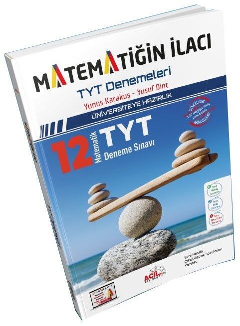 Acil YKS TYT Matematiğin İlacı 12 Deneme Acil Yayınları