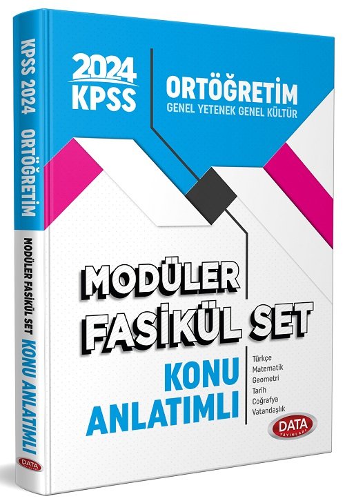 Data 2024 KPSS Lise Ortaöğretim Konu Anlatımlı Modüler Fasikül Set Data Yayınları