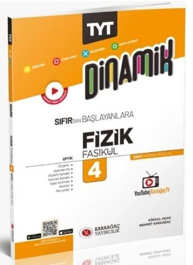 Karaağaç YKS TYT Fizik Dinamik Optik Fasikülü-4 Video Çözümlü Karaağaç Yayınları