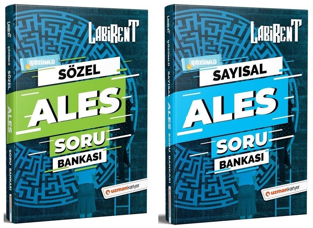 SÜPER FİYAT - Uzman Kariyer ALES Sözel + Sayısal Soru 2 li Set Uzman Kariyer Yayınları