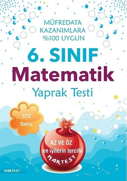 Nartest 6. Sınıf Matematik Yaprak Test Nartest Yayınları