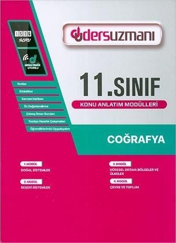 Ders Uzmanı 11. Sınıf Coğrafya Konu Anlatım Modülleri Ders Uzmanı Yayınları