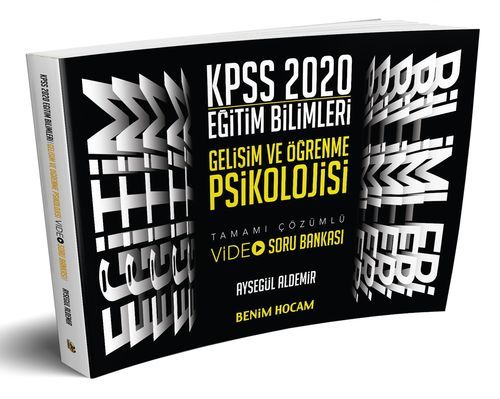 Benim Hocam 2020 KPSS Gelişim ve Öğrenme Psikolojisi VİDEO Soru Bankası Ayşegül Aldemir Benim Hocam Yayınları