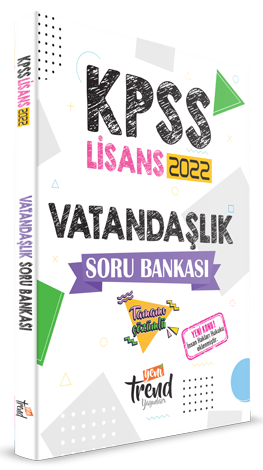 Yeni Trend 2022 KPSS Vatandaşlık Lisans Soru Bankası Çözümlü Yeni Trend Yayınları