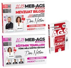 İndeks + Dizgi 2025 MEB-AGS Akademisi Eğitimin Temelleri + Mevzuat Bilgisi Ders Notları + Çıkmış Sorular 3 lü Set - Zeynep Salman İçli, Emrah Vahap Özkaraca İndeks Akademi + Dizgi Kitap Yayıncılık