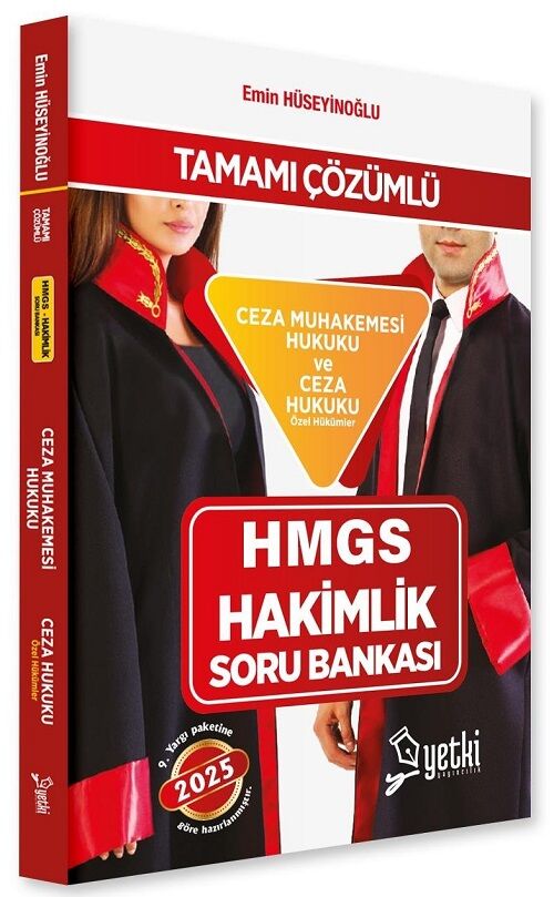 Yetki 2025 HMGS Hakimlik Ceza Muhakemesi Hukuku ve Ceza Hukuku Özel Hükümler Soru Bankası - Emin Hüseyinoğlu Yetki Yayıncılık