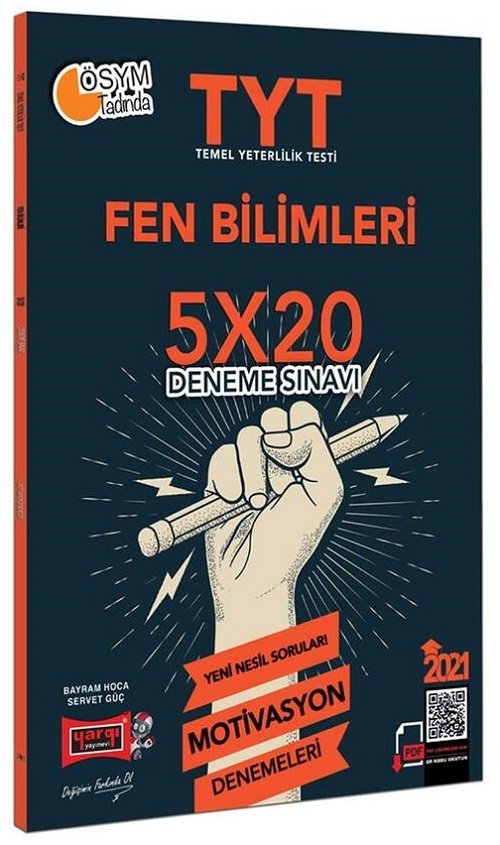 Yargı 2021 YKS TYT Fen Bilimleri Motivasyon 5x20 Deneme Yargı Yayınları