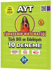 KR Akademi 2023 YKS AYT Türkçenin Matematiği Türk Dili ve Edebiyatı 10 Deneme - Gamze Özdin KR Akademi Yayınları