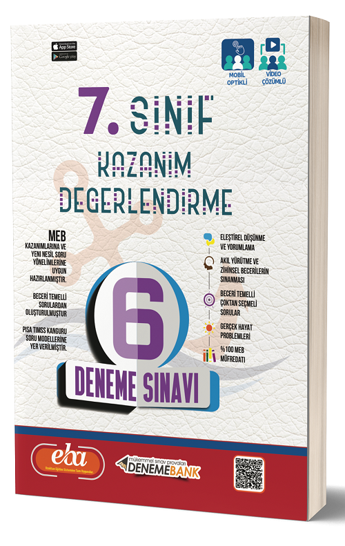 DenemeBank 7. Sınıf Kazanım Değerlendirme 6 Deneme DenemeBank Yayınları