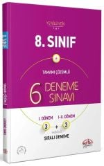 Editör 8. Sınıf 6 Deneme Sınavı Editör Yayınları