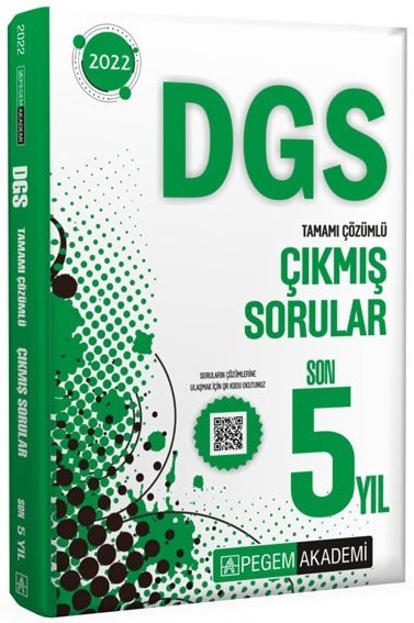 Pegem 2022 DGS Çıkmış Sorular Son 5 Yıl Çözümlü Pegem Akademi Yayınları