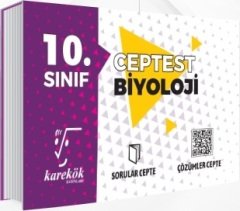 Karekök 10. Sınıf Biyoloji Cep Test Karekök Yayınları