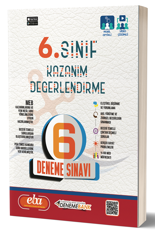 DenemeBank 6. Sınıf Kazanım Değerlendirme 6 Deneme DenemeBank Yayınları