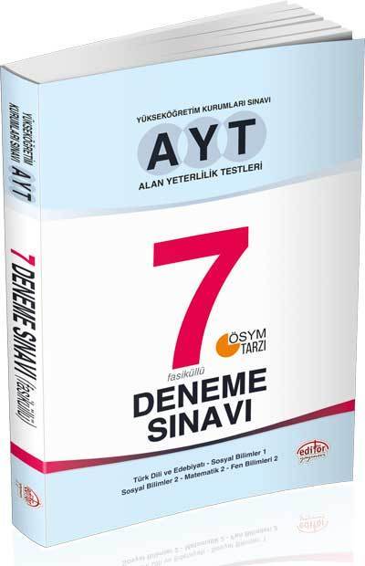 SÜPER FİYAT - Editör YKS AYT 7 Deneme Sınavı Editör Yayınları