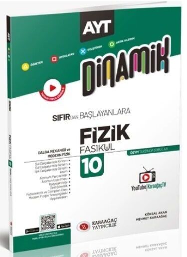 Karaağaç YKS AYT Fizik Dinamik Dalga Mekaniği ve Modern Fizik Fasikülü-10 Video Çözümlü Karaağaç Yayınları