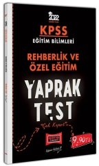 Yargı 2022 KPSS Eğitim Bilimleri Rehberlik ve Özel Eğitim Yaprak Test Yargı Yayınları