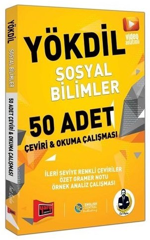 Yargı YÖKDİL Sosyal Bilimler 50 Adet Çeviri ve Okuma Çalışması Fuat Başkan Yargı Yayınları