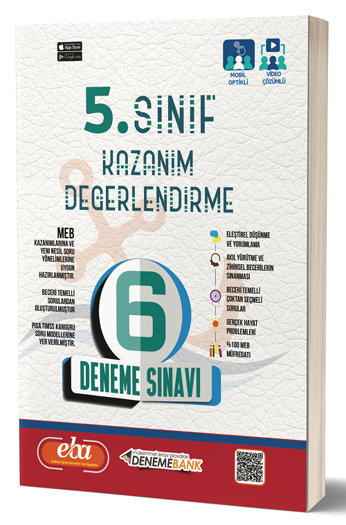 DenemeBank 5. Sınıf Kazanım Değerlendirme 6 Deneme DenemeBank Yayınları