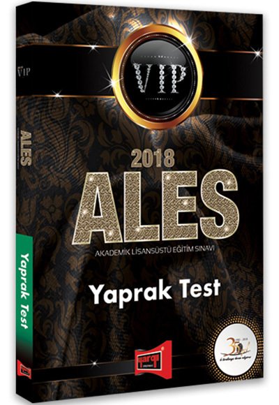 Yargı 2018 ALES VIP Yaprak Test Yargı Yayınları