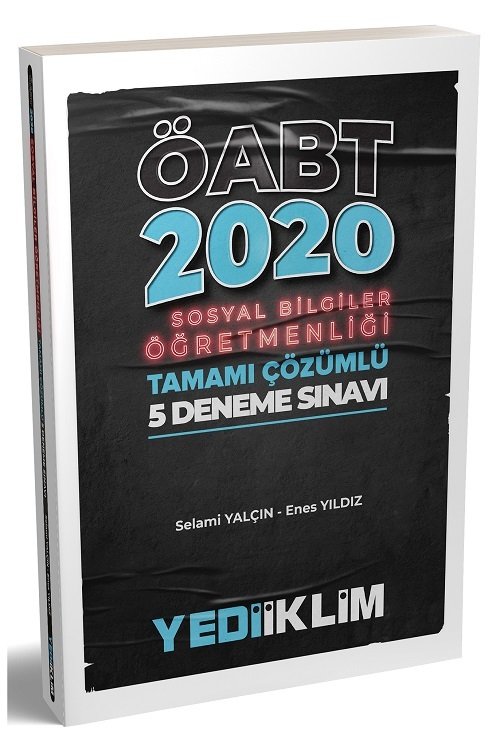 SÜPER FİYAT - Yediiklim 2020 ÖABT Sosyal Bilgiler Öğretmenliği 5 Deneme Çözümlü - Selami Yalçın Yediiklim Yayınları