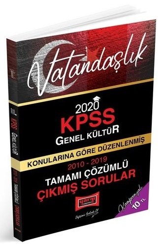 Yargı 2020 KPSS Vatandaşlık Çıkmış Sorular Konularına Göre Çözümlü Yargı Yayınları