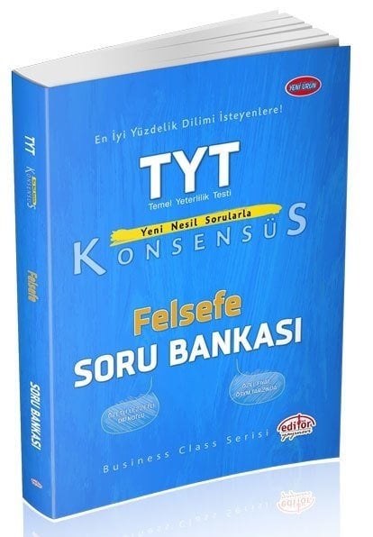 Editör YKS TYT Felsefe Konsensüs Soru Bankası Editör Yayınları