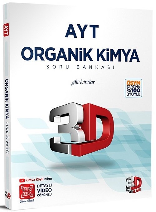 3D Yayınları YKS AYT Organik Kimya Soru Bankası Video Çözümlü 3D Yayınları