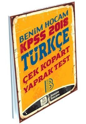 Benim Hocam 2018 KPSS Türkçe Çek Kopart Yaprak Test Benim Hocam Yayınları